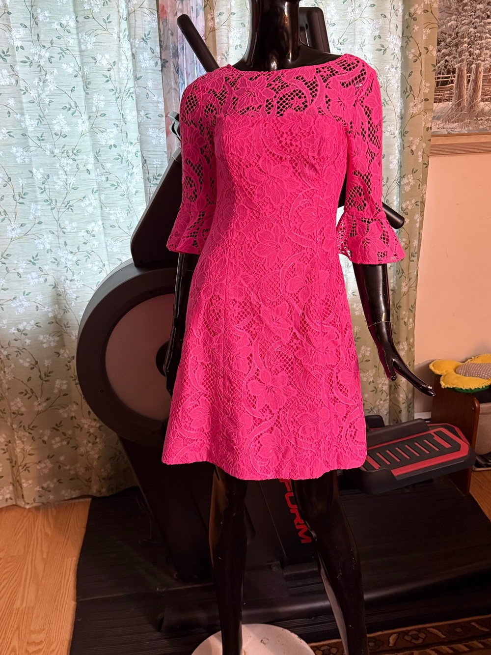 Lilly Pulitzer Hot Pink Mini Dress. New. Size 00